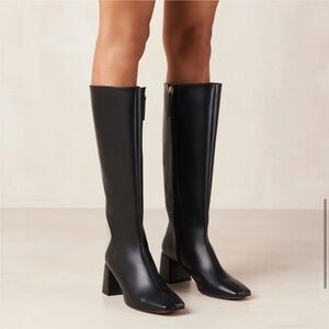 Alohas chalk black vegan boots 7